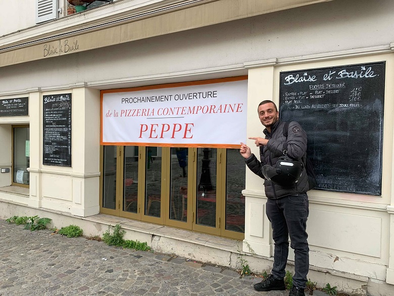 Giuseppe Cutraro apre la pizzerie Peppe a Parigi il 16 gennaio 2020